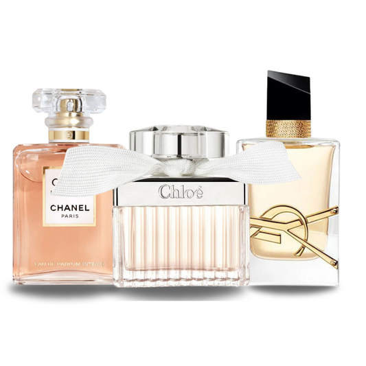 SET 3 PARFUMURI: CHANEL COCO MADEMOISELLE + YVES SAINT LAURENT LIBRE + CHLOÉ 100ML