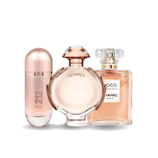 SET 3 PARFUMURI: 212 VIP ROSÉ + OLYMPÉA + COCO MADEMOISELLE 100ML