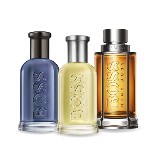 SET 3 PARFUMURI: BOSS BOTTLED + BOSS THE SCENT + BOSS BOTTLED INFINITE 100ML